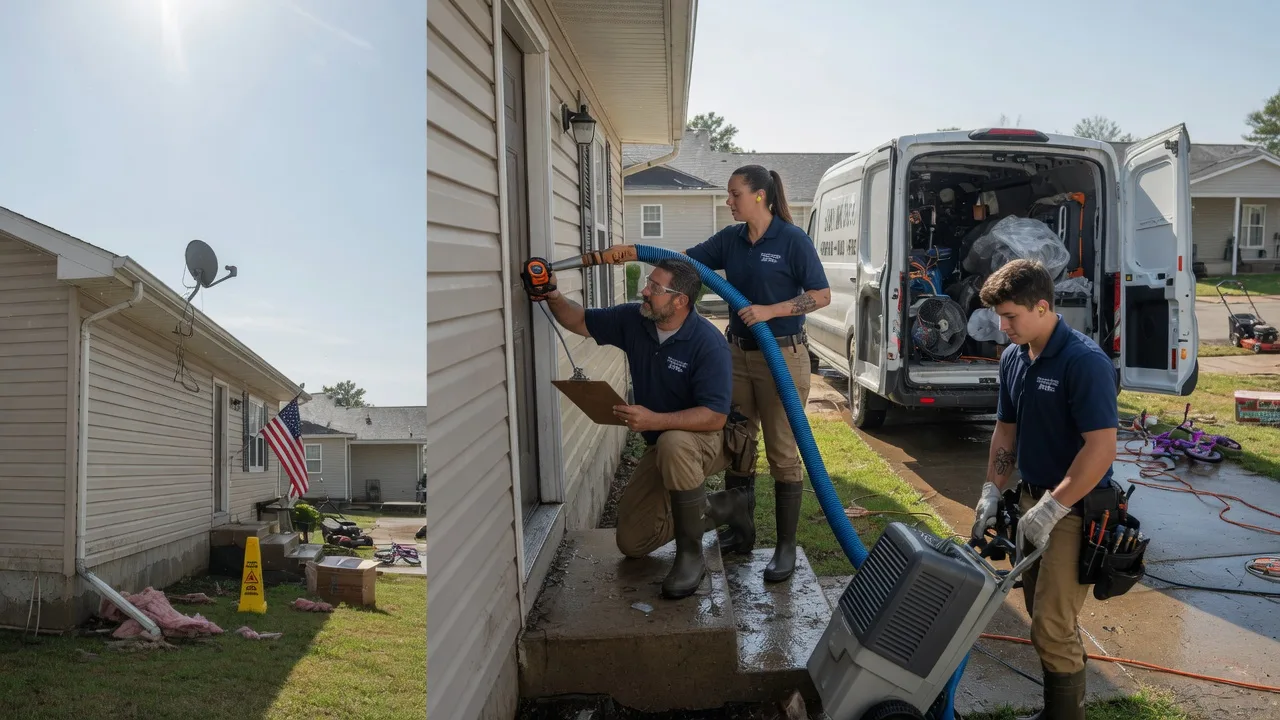 Ceiling Water Damage Restoration in Wisner, LA near me